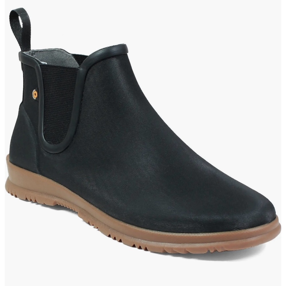 Bogs Black and Brown Winter Rain Boots